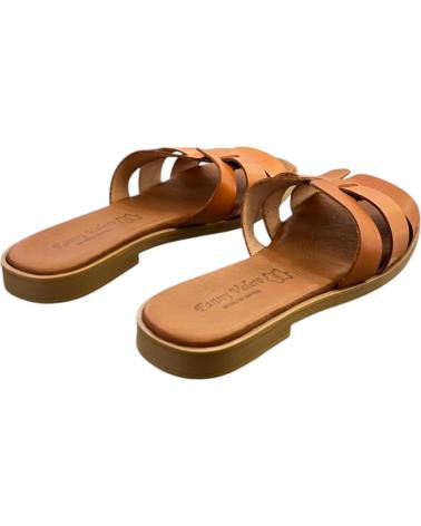 FANNY VALERO ZUECOS PLANOS 246 CANELA VARIOS COLORES