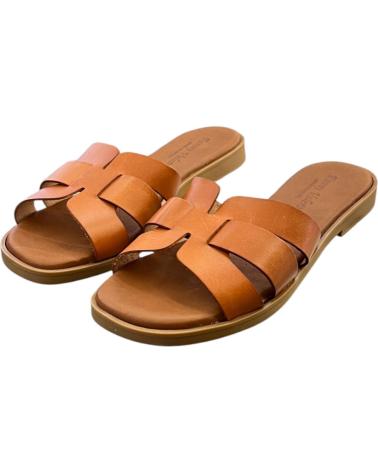 FANNY VALERO ZUECOS PLANOS 246 CANELA VARIOS COLORES