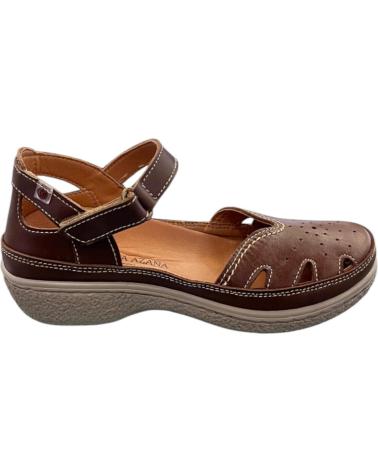 LAURA AZAÑA LA11984NC CLOSED SANDAL BROWN WITH REMOVABLE INSOLE VARIOS COLORES