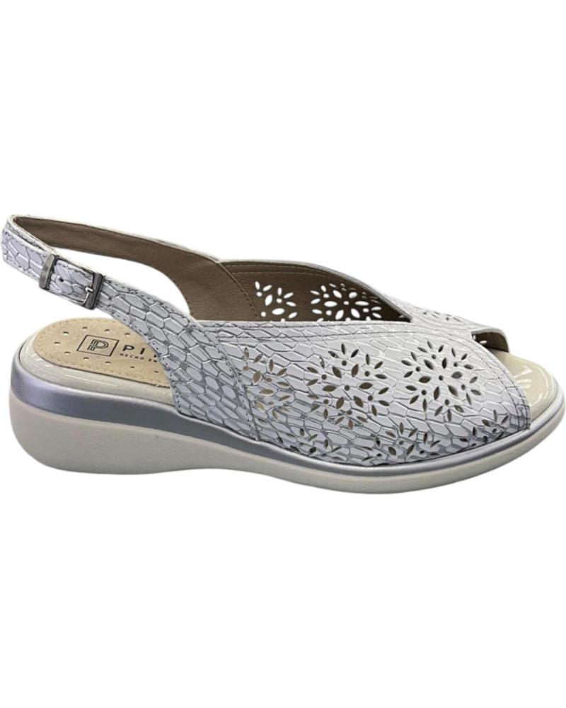 SANDALIAS DE CUÑA PITILLOS 10342 PLATA VARIOS COLORES