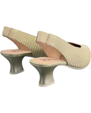 PITILLOS ZAPATOS DE TACON 10147-020969 EN DORADO PARA MUJER GRIS