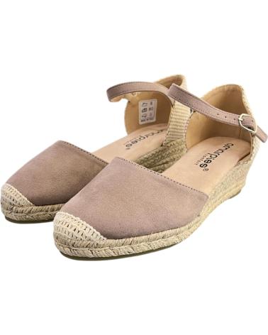 AMARPIES SANDALIAS CUNA ESPARTO ACX 26481 TAUPE VARIOS COLORES