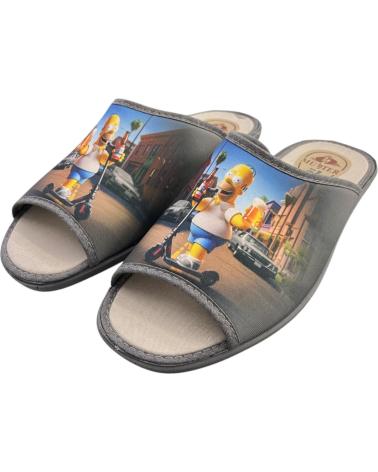 MUYTER HAUSSCHUHE 232 SIMPSON SCOOTER GRAU VARIOS COLORES