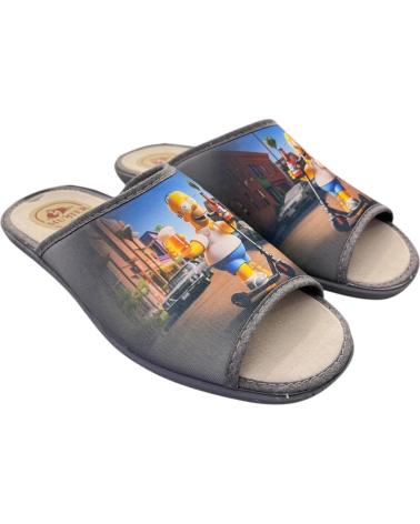 MUYTER HAUSSCHUHE 232 SIMPSON SCOOTER GRAU VARIOS COLORES