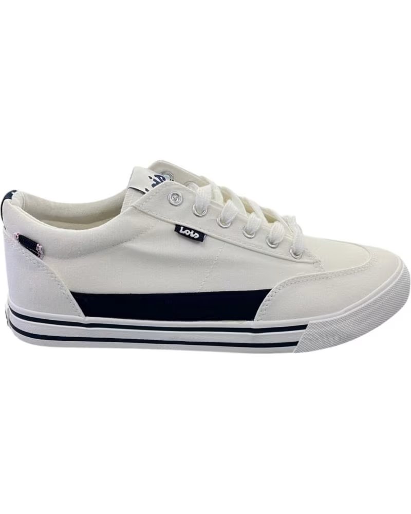 Home-LOIS-JEANS-LOIS JEANS SNEAKERS 61376 WHITE WITH BLUE DETAILS-BLANCO