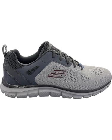 SKECHERS SPORT TRACK-BROADER MEMORY FOAM HOMBRE GRIS/CARBÓN 232698-GYCC GYCC
