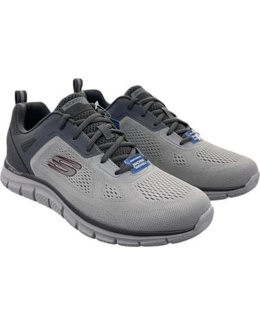 SKECHERS SPORT TRACK-BROADER MEMORY FOAM HOMBRE GRIS/CARBÓN 232698-GYCC GYCC