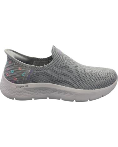 SKECHERS SLIP-INS GO WALK FLEX FEMININO CINZA LAVANDA 124822-GYLV VARIOS COLORES