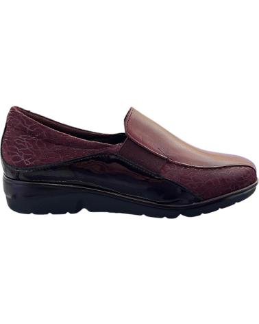 PITILLOS MOCASSINS 10000 BORDEAUX AVEC ÉLASTIQUES LATÉRAUX ROJO