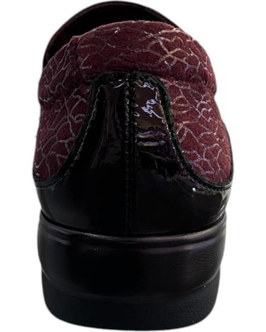 PITILLOS MOCASSINS 10000 BORDEAUX AVEC ÉLASTIQUES LATÉRAUX ROJO