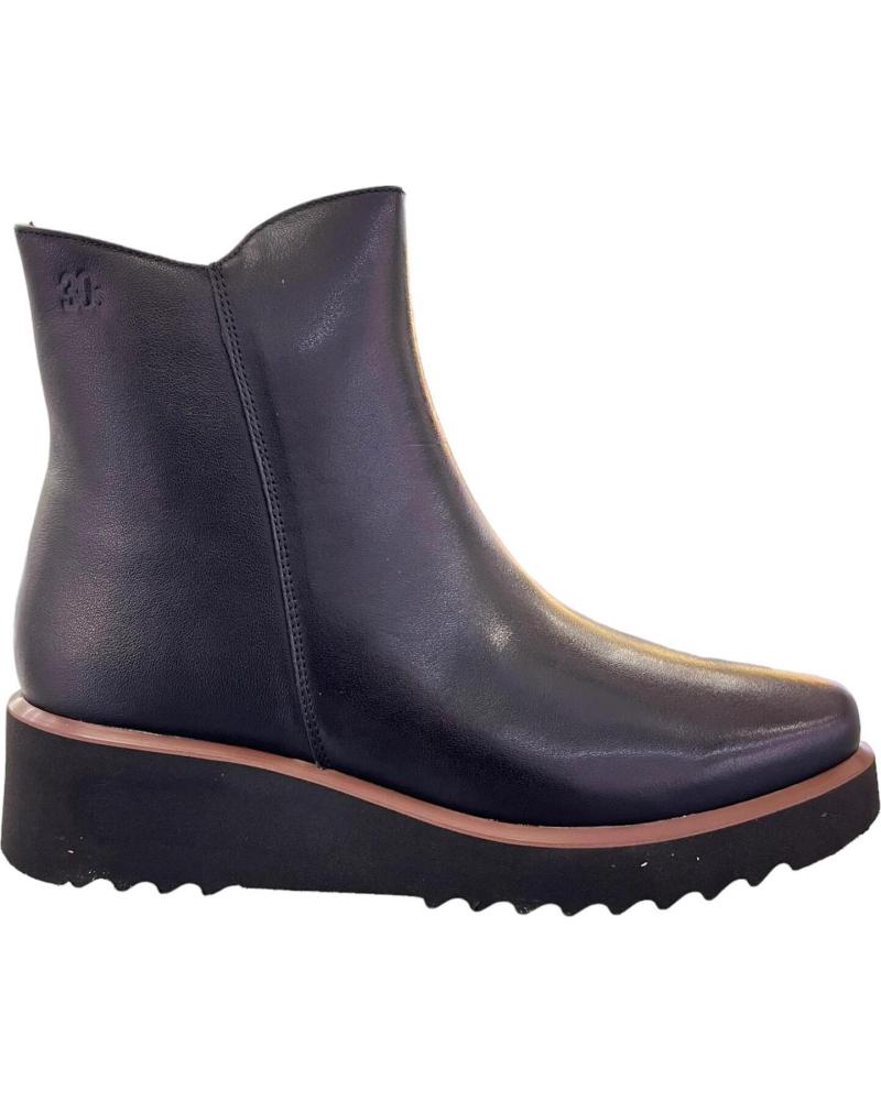 TREINTAS KEILABSATZ-STIEFELETTEN AUS LEDER 30S 4232 SCHWARZ VARIOS COLORES