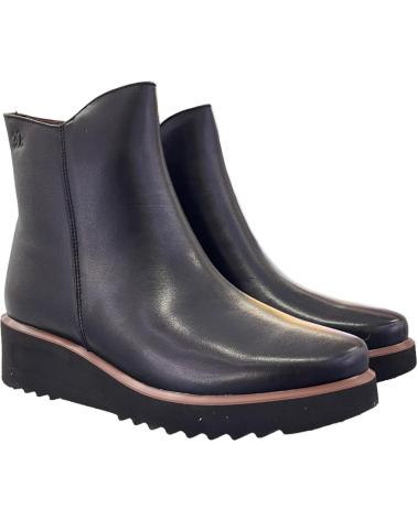 TREINTAS KEILABSATZ-STIEFELETTEN AUS LEDER 30S 4232 SCHWARZ VARIOS COLORES