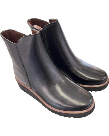 TREINTAS KEILABSATZ-STIEFELETTEN AUS LEDER 30S 4232 SCHWARZ VARIOS COLORES