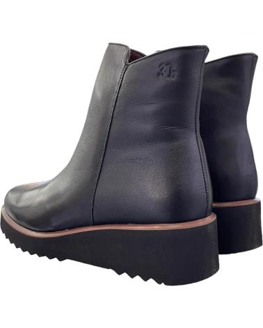 TREINTAS KEILABSATZ-STIEFELETTEN AUS LEDER 30S 4232 SCHWARZ VARIOS COLORES
