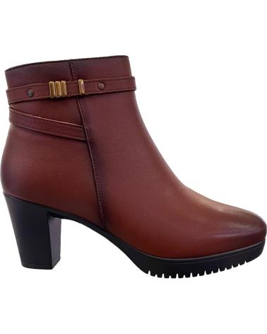 TREINTAS LEATHER ANKLE BOOTS WITH HIGH HEEL MODEL 4220 COGNAC COLOR VARIOS COLORES