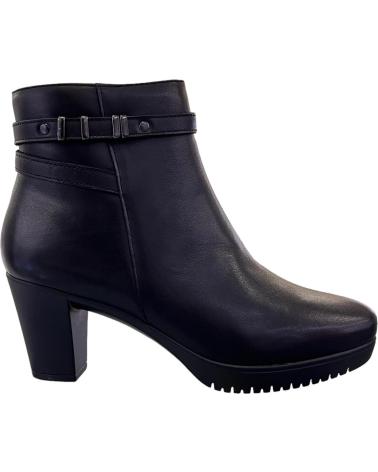 TREINTAS LEATHER ANKLE BOOTS WITH HIGH HEEL MODEL 4220 BLACK COLOR VARIOS COLORES