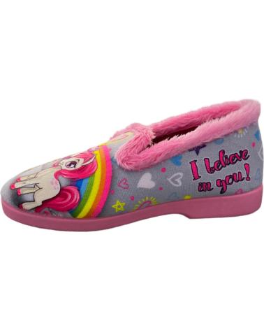 ALCALDE EINHORN HAUSSCHUHE FÜR MÄDCHEN 16010 GRAU VARIOS COLORES