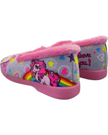 ALCALDE EINHORN HAUSSCHUHE FÜR MÄDCHEN 16010 GRAU VARIOS COLORES