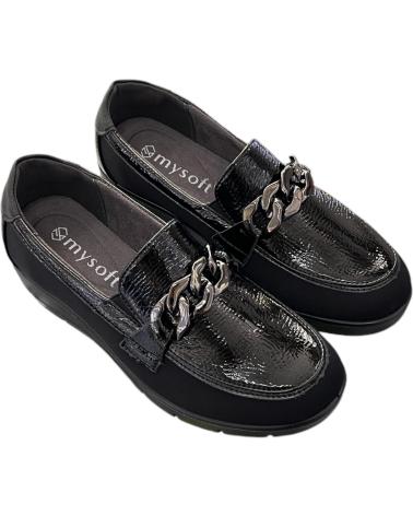 MYSOFT MOCASSINS DE CUNHA 24M501 PRETOS VARIOS COLORES