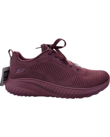 SKECHERS BOBS SQUAD CHAOS - FACE OFF 117209 PFLAUME MAUVE SNEAKER MALVA