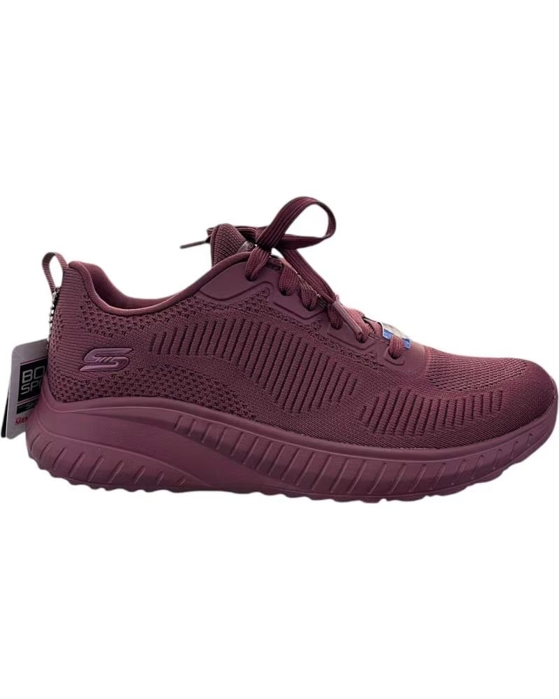 BASKETS SKECHERS BOBS SQUAD CHAOS - FACE OFF 117209 PRUNE MAUVE MALVA