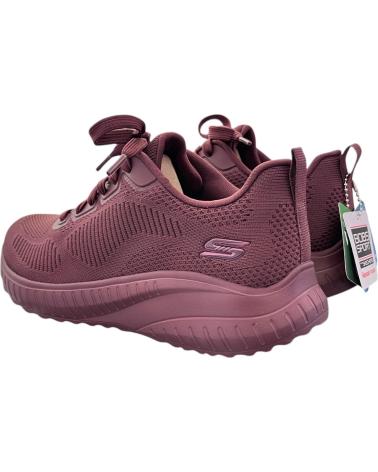 SKECHERS BOBS SQUAD CHAOS - FACE OFF 117209 PFLAUME MAUVE SNEAKER MALVA