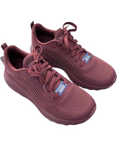SKECHERS BOBS SQUAD CHAOS - FACE OFF 117209 PFLAUME MAUVE SNEAKER MALVA
