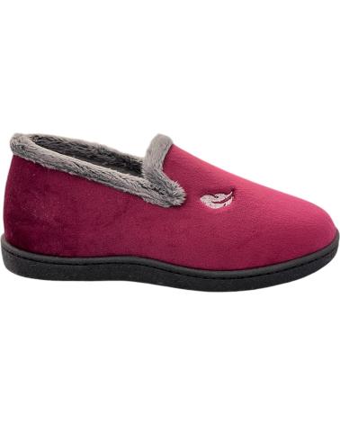 PLUMAFLEX CLOSED HOUSE SLIPPERS 12203 HOLLAND BURGUNDY WITH TASSEL BURDEOS