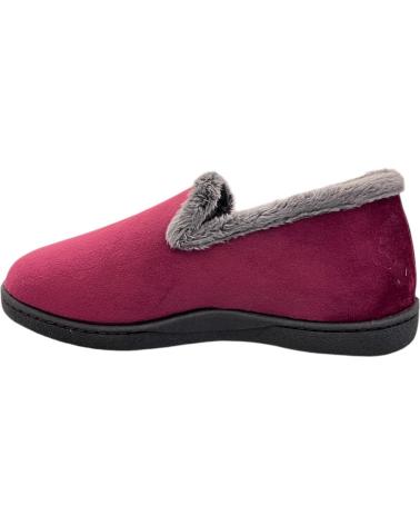 PLUMAFLEX CLOSED HOUSE SLIPPERS 12203 HOLLAND BURGUNDY WITH TASSEL BURDEOS