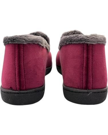 PLUMAFLEX CLOSED HOUSE SLIPPERS 12203 HOLLAND BURGUNDY WITH TASSEL BURDEOS