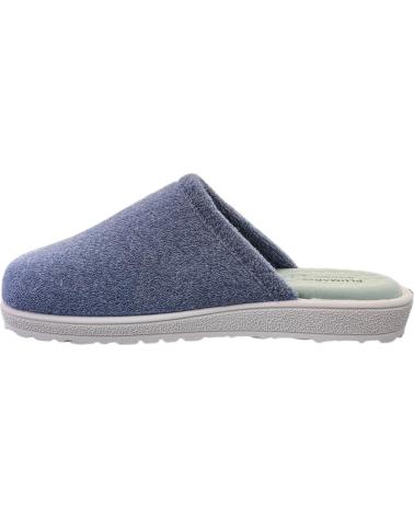 PLUMAFLEX HAUSSCHUHE MODELL 80009 JEANS BLAU MIT GESCHLOSSENER SPITZE AZUL