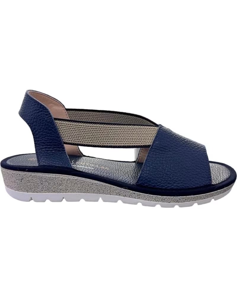 Sandalen-De-Mujer-D`CUTILLAS-SANDALIA-DE-PIEL-CON-ELASTICOS-PARA-MUJER-ALMOHADILLA-DE-G-MARINO