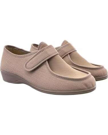 Sportif-De-Mujer-D`CUTILLAS-CHAUSSURE CONFORT D`CUTILLAS DOCTOR CUTILLAS 706 MARRON CLAIR AVEC FERMETURE ADHÉRENTE VELCRO-TOSTAD