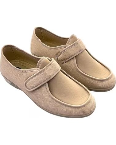 Sportif-De-Mujer-D`CUTILLAS-CHAUSSURE CONFORT D`CUTILLAS DOCTOR CUTILLAS 706 MARRON CLAIR AVEC FERMETURE ADHÉRENTE VELCRO-TOSTAD
