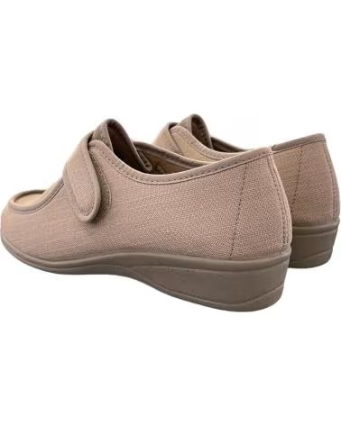 Sportif-De-Mujer-D`CUTILLAS-CHAUSSURE CONFORT D`CUTILLAS DOCTOR CUTILLAS 706 MARRON CLAIR AVEC FERMETURE ADHÉRENTE VELCRO-TOSTAD