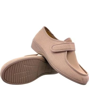 Sportif-De-Mujer-D`CUTILLAS-CHAUSSURE CONFORT D`CUTILLAS DOCTOR CUTILLAS 706 MARRON CLAIR AVEC FERMETURE ADHÉRENTE VELCRO-TOSTAD