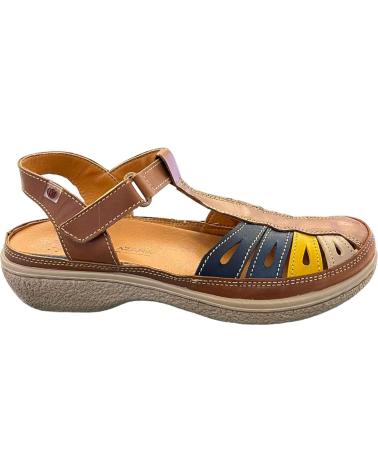 LAURA AZAÑA LA11978BI COMBI LEATHER SANDALS WITH SPECIAL INSOLES - VARIOUS COLORS VARIOS COLORES
