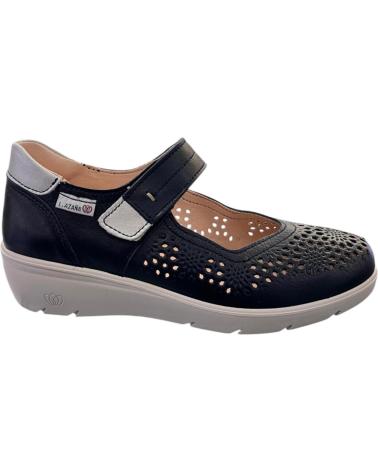 LAURA AZAÑA LA26814NA-GIRASOL MARY JANE SHOES IN NAVY NAPPA LEATHER - VARIOUS COLORS VARIOS COLORES