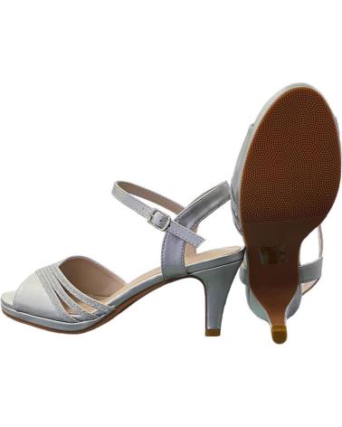 PRESTIGIO C-400 SILVER PARTY HEEL SANDALS VARIOS COLORES