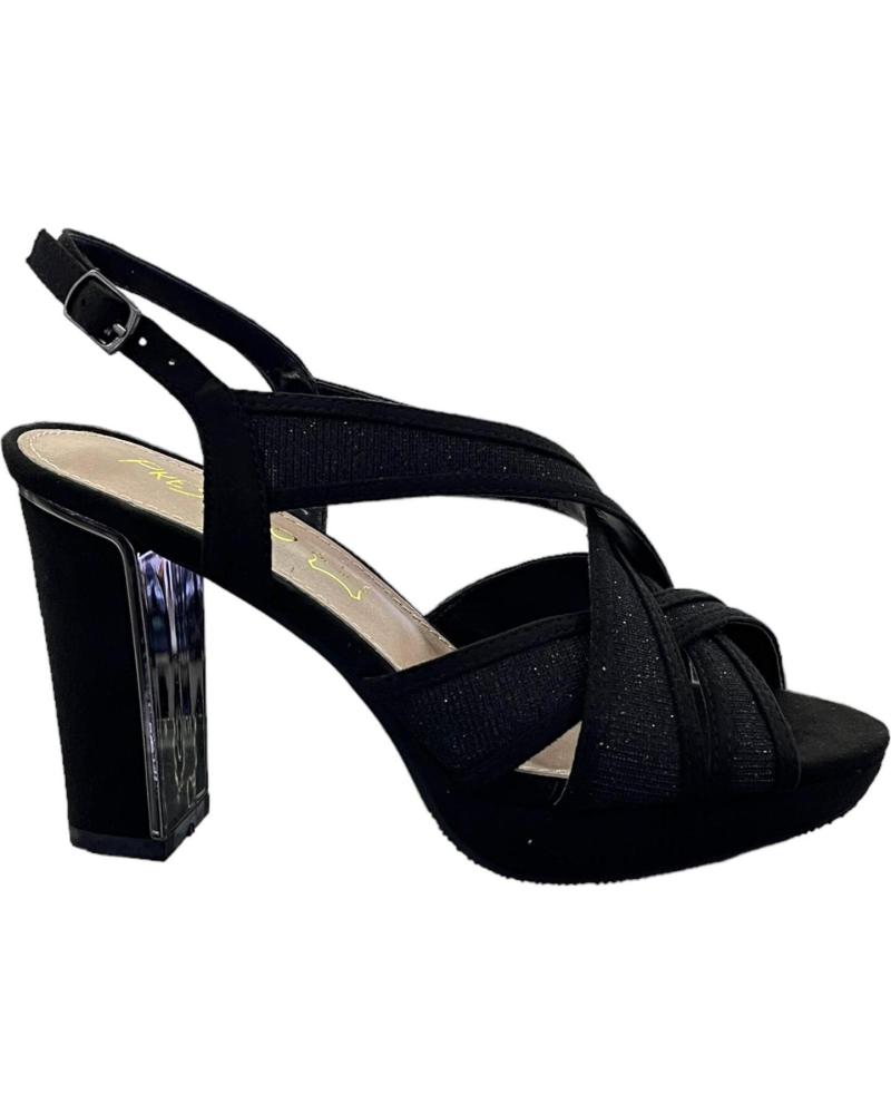 PRESTIGIO C-437 BLACK BLOCK HEEL PARTY SANDALS VARIOS COLORES