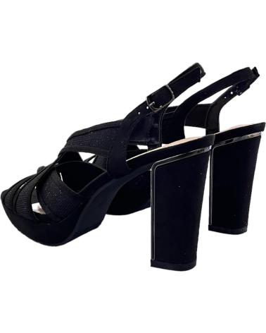 PRESTIGIO C-437 BLACK BLOCK HEEL PARTY SANDALS VARIOS COLORES