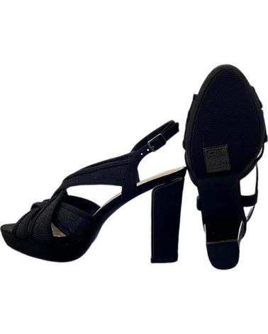 PRESTIGIO C-437 BLACK BLOCK HEEL PARTY SANDALS VARIOS COLORES
