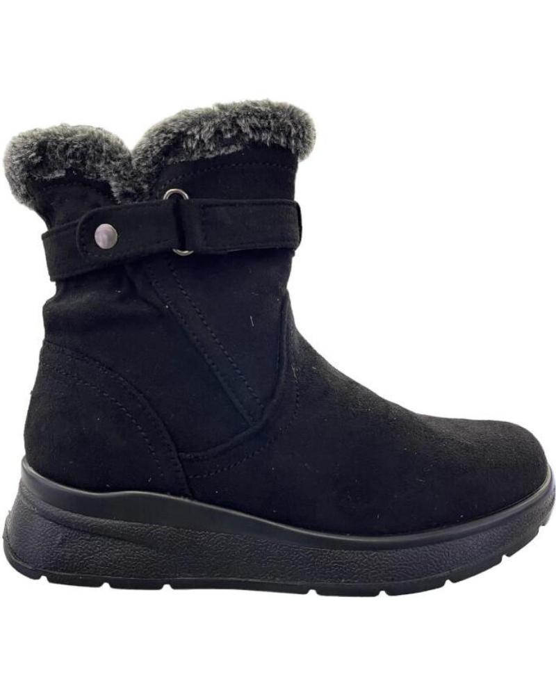 MYSOFT STIEFELETTEN 22M556 SCHWARZ MIT KUNSTFELLFUTTER VARIOS COLORES