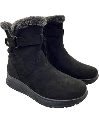 MYSOFT STIEFELETTEN 22M556 SCHWARZ MIT KUNSTFELLFUTTER VARIOS COLORES
