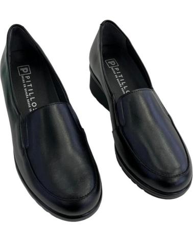 PITILLOS 106 KEIL-MOKASSIN FÜR DAMEN AUS LEDER, VERSCHIEDENE FARBEN MARRóN