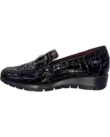 MOCASSINS PITILLOS 080-109 COM FIVELA E ACABAMENTO TEXTURIZADO PRETO NEGRO