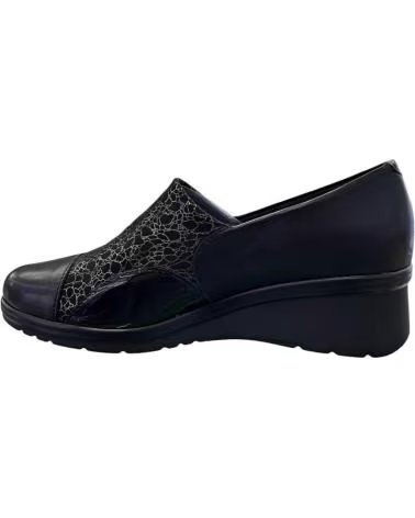 PITILLOS SLIPPER 5322 AUS LEDER UND LYCRA SCHWARZ NEGRO