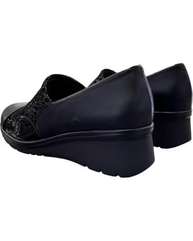 PITILLOS SLIPPER 5322 AUS LEDER UND LYCRA SCHWARZ NEGRO