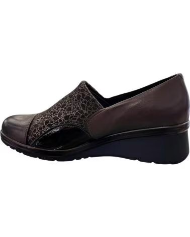 PITILLOS SLIPPER 5322 AUS LEDER UND LYCRA SCHWARZ NEGRO