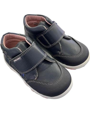 PABLOSKY 015824 LEDERSTIEFEL MIT KLETTVERSCHLUSS IN PILZ-MARINEBLAU VARIOS COLORES